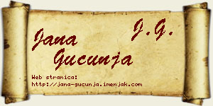 Jana Gucunja vizit kartica